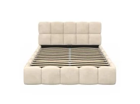 Lit coffre Bubble 140 x 190 cm velours