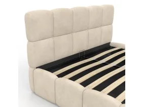 Lit coffre Bubble 140 x 190 cm velours
