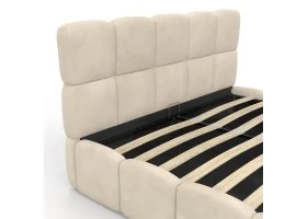 Lit coffre Bubble 140 x 190 cm velours