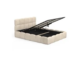 Lit coffre Bubble 140 x 190 cm velours