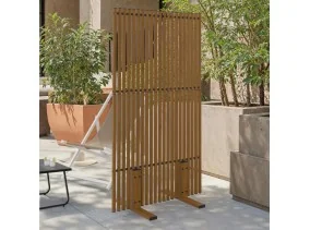 Paravent métal ajouré 150x80cm effet boi