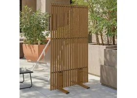 Paravent métal ajouré 150x80cm effet boi