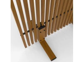 Paravent métal ajouré 150x80cm effet boi