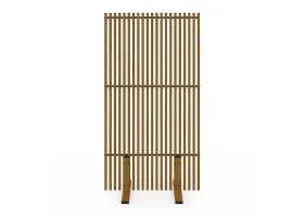 Paravent métal ajouré 150x80cm effet boi