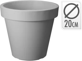 Cache pot diam 20cm gris