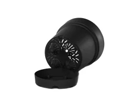 Soucoupe pot de fleurs noir 140mm