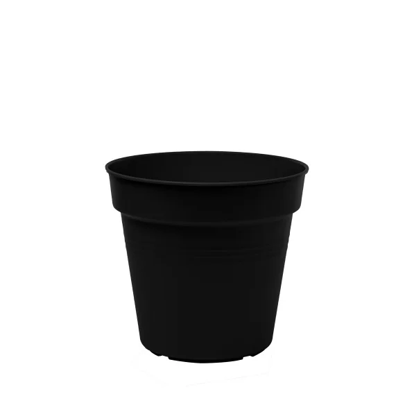 Pot de fleurs noir 210mm