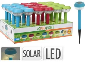 Lampe solaire inox 26 cm