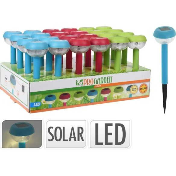 Lampe solaire inox 26 cm