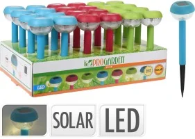 Lampe solaire inox 26 cm
