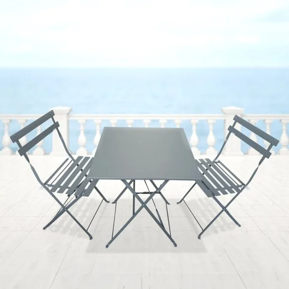 Table bistrot 60x60cm + 2 chaises