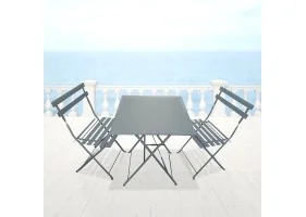 Table bistrot 60x60cm + 2 chaises