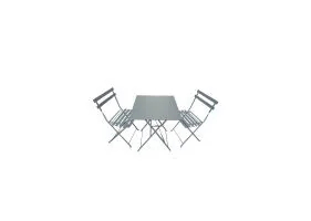 Table bistrot 60x60cm + 2 chaises
