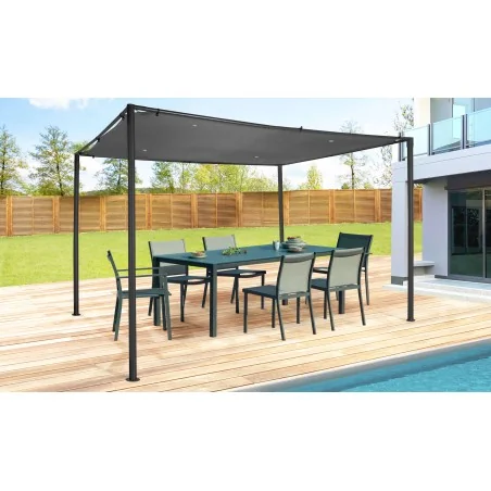 Pergola Alu 3X3 Grise